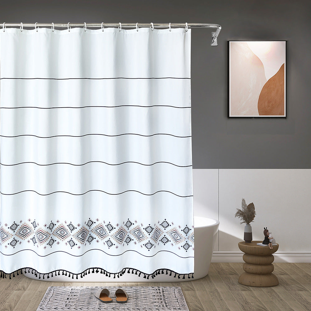 Artistic Patterned Shower Curtain Kalsten