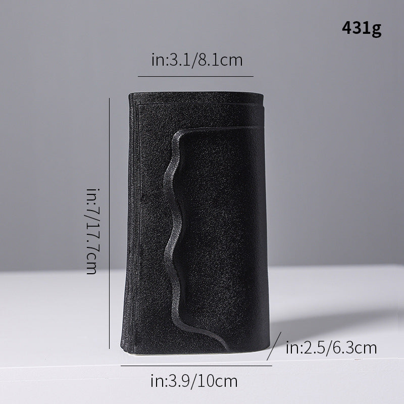 Textured Abstract Ceramic Vase Kalsten