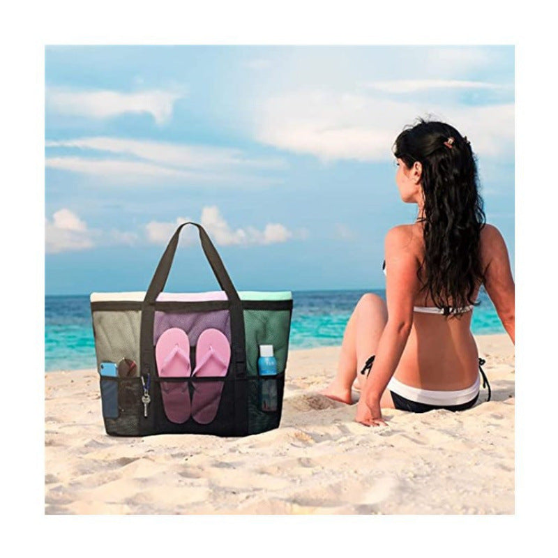 Spacious mesh beach bag Kalsten