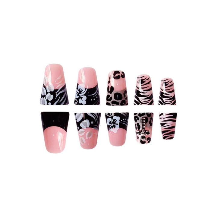 Artistic French Tip Press-On Nails Kalsten