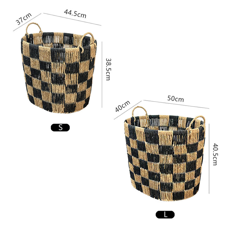 Stylish storage basket with handles Kalsten