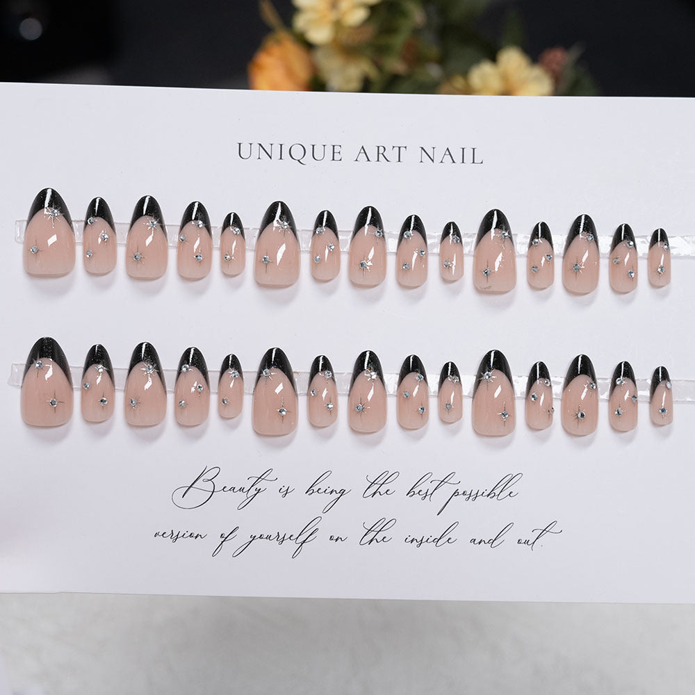 Glamorous Artistic Stiletto Press-On Nails