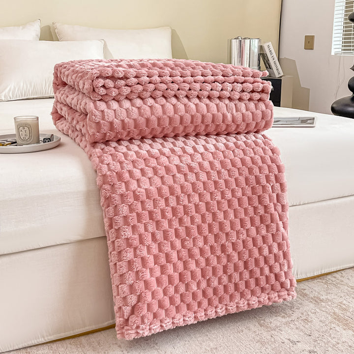 Luxurious Textured Throw Blanket Kalsten