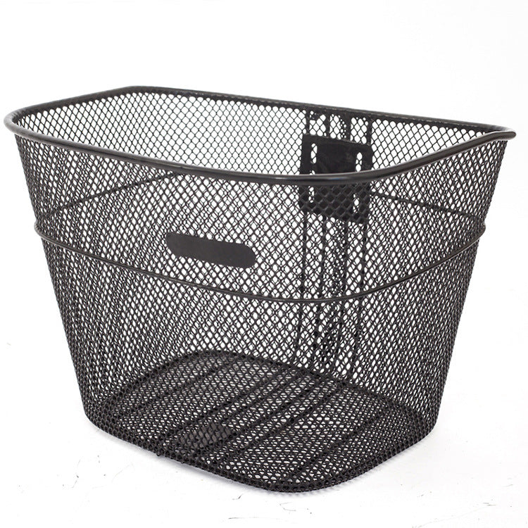 ventilated steel mesh bicycle front basket with quick-release bracket Kalsten