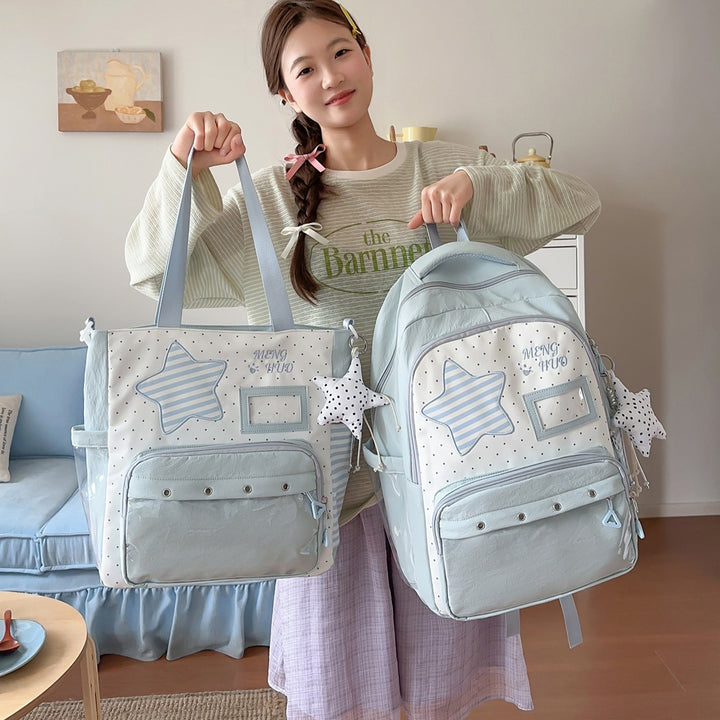Fun-Themed Star Print Backpack Kalsten