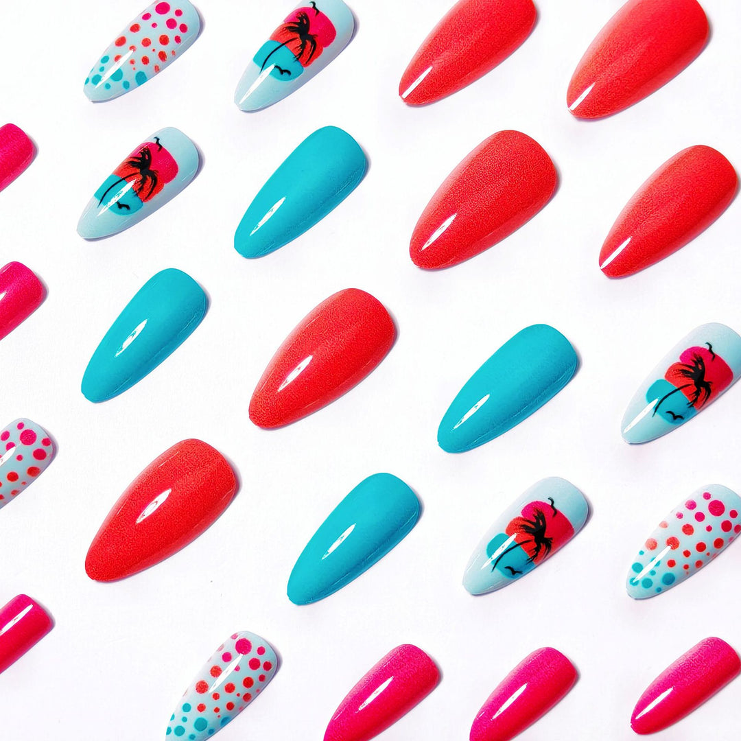 Tropical Island-Inspired Nail Art Kalsten