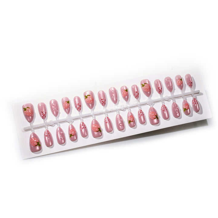 Fruit-Themed Press-On Nail Art Set