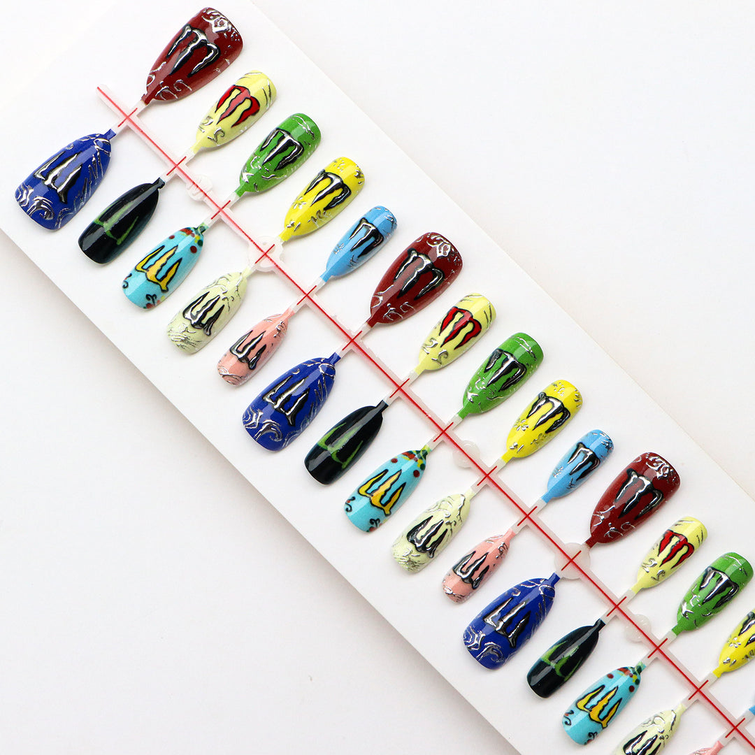 Creative Nail Art Press-On Designs