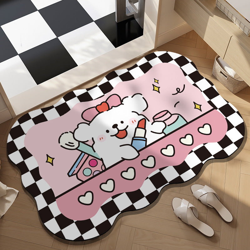 Cartoon-Themed Bath Mat