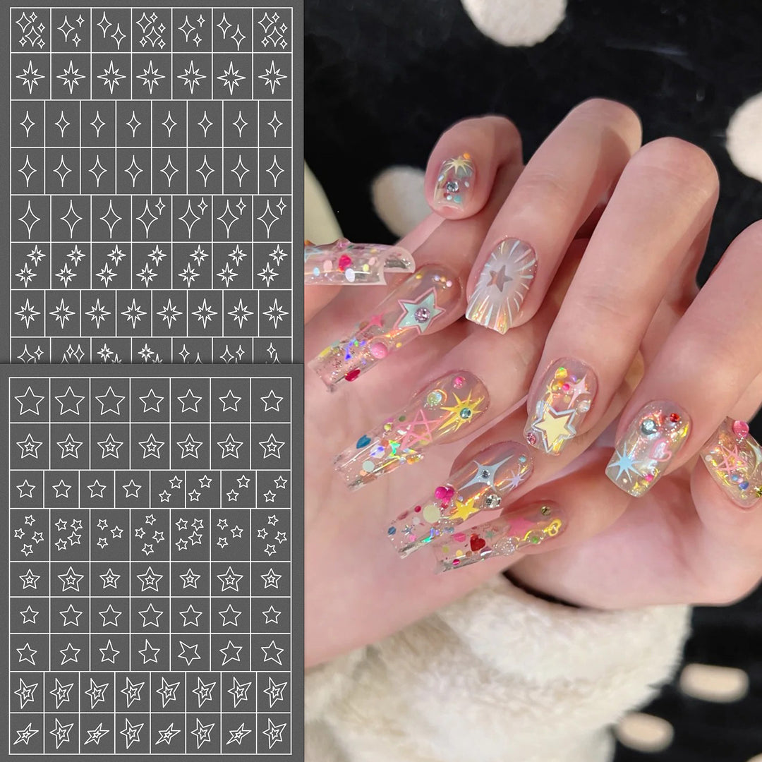 Butterfly Nail Art Stencil Sheet
