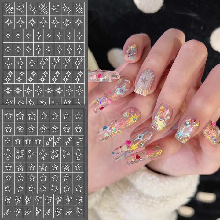 Butterfly Nail Art Stencil Sheet