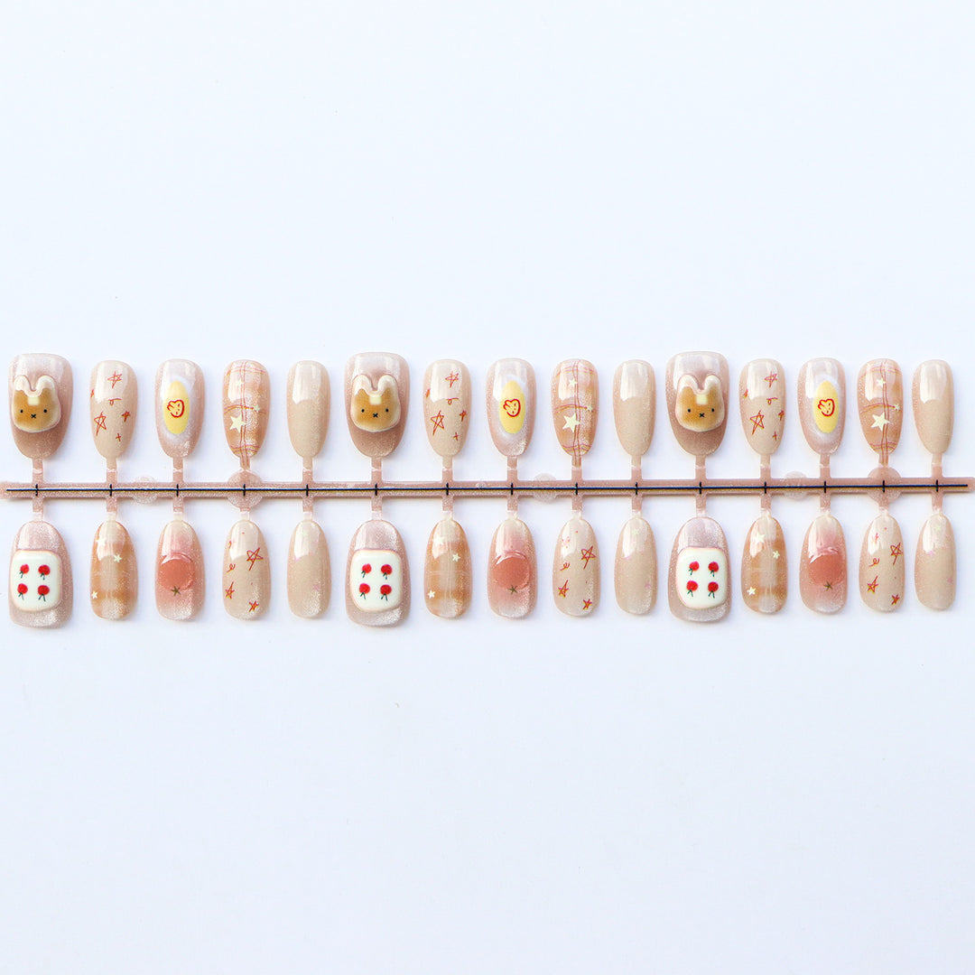 Playful Animated Character Nail Set