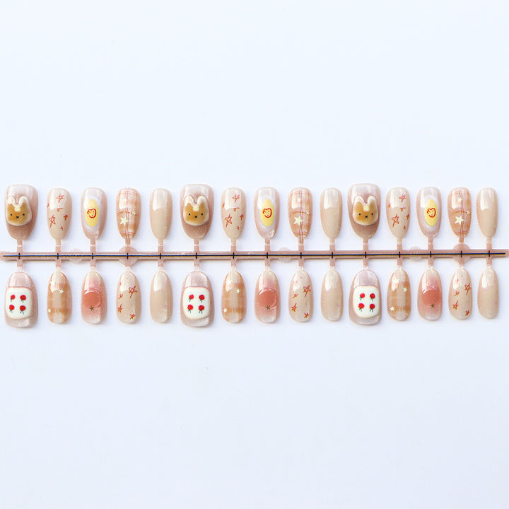 Playful Animated Character Nail Set