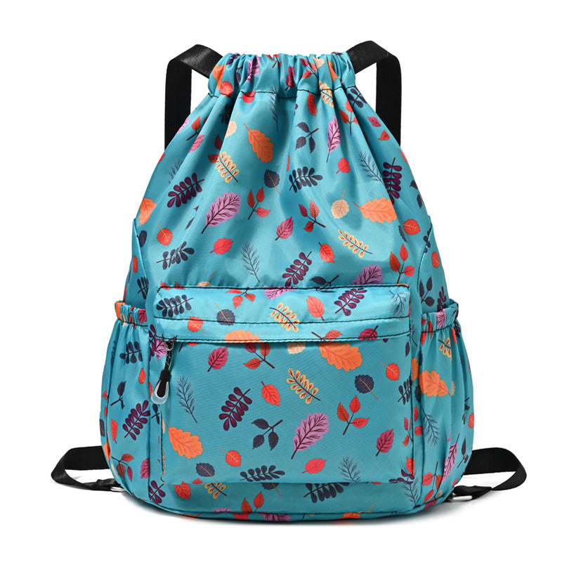 Drawstring Elephant Print Backpack Kalsten
