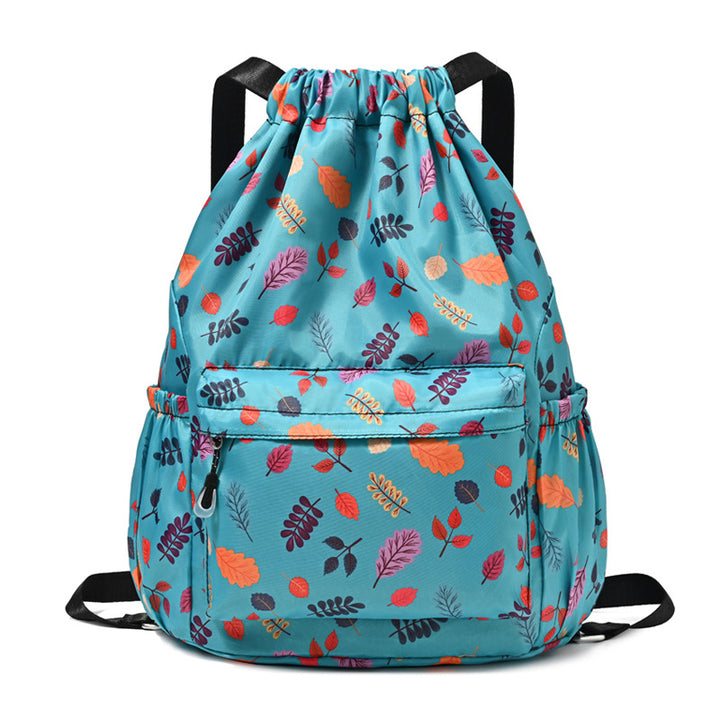 Drawstring Elephant Print Backpack Kalsten