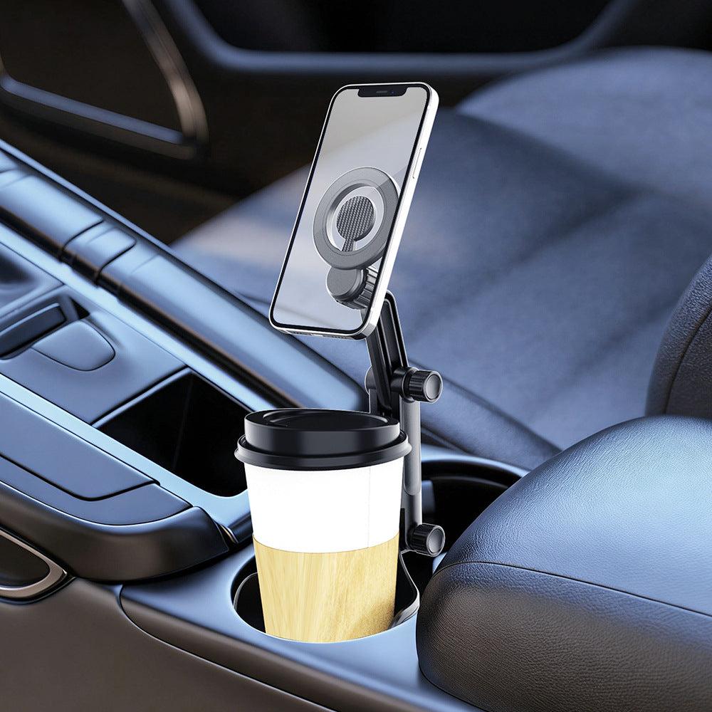 Adjustable car headrest tablet and smartphone holder with telescopic support arm and anti slip cradle Kalsten