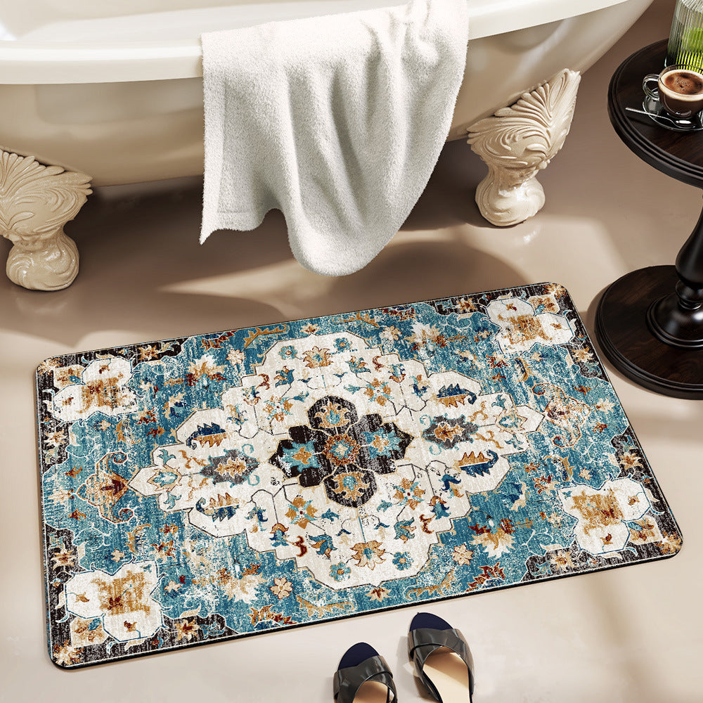 Luxurious Floral Pattern Bath Mat Kalsten