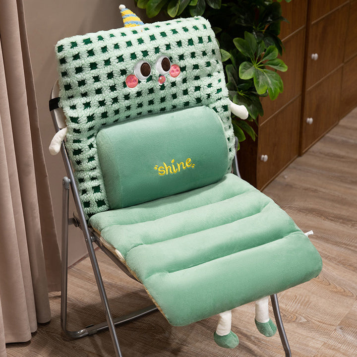 Plush seat cushion with ergonomic back support Kalsten