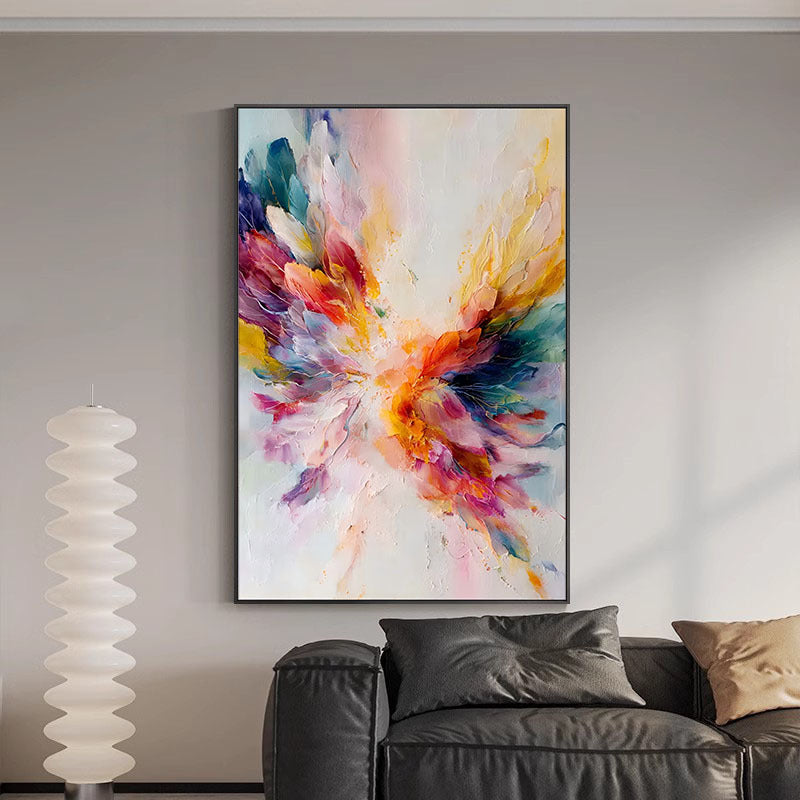 Abstract Floral Wall Art for Modern Interiors