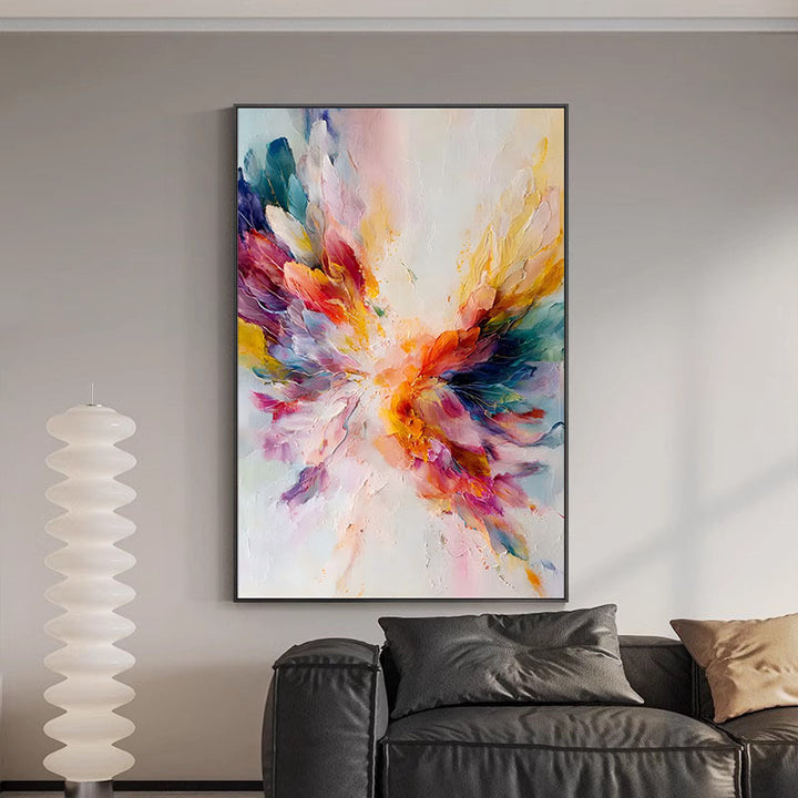 Abstract Floral Wall Art for Modern Interiors