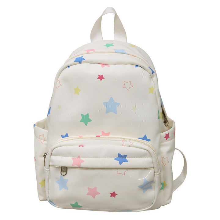 Star-Print Multi-Pocket Backpack Kalsten
