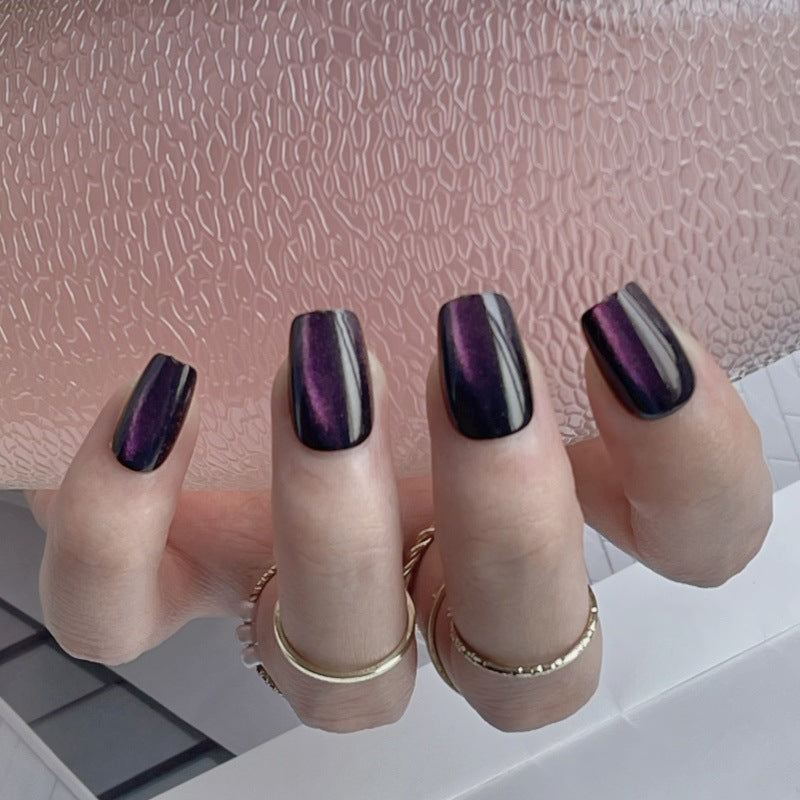 Glossy Square Press-On Nails Kalsten