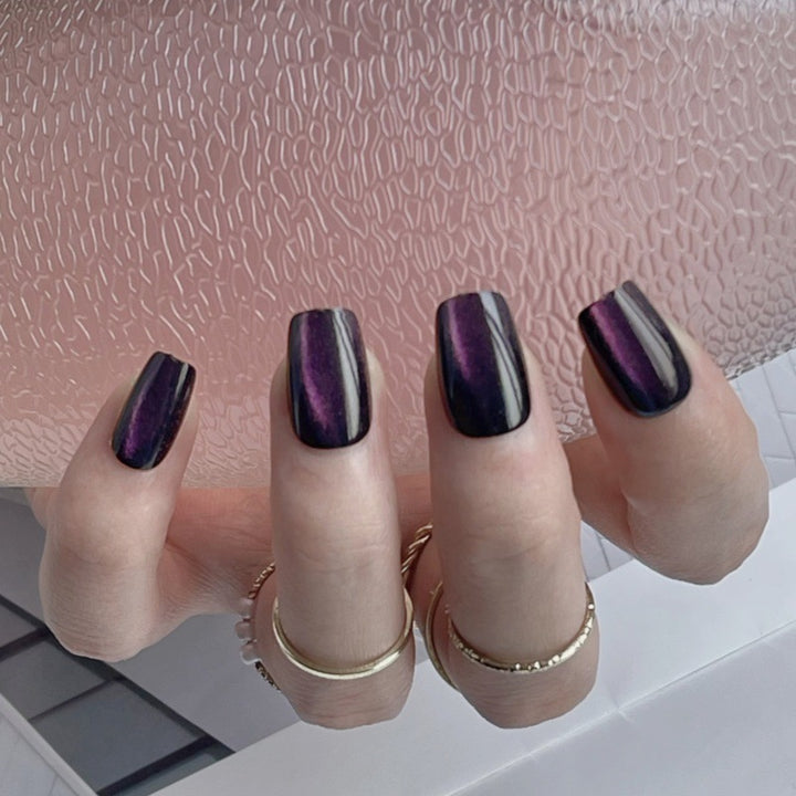 Glossy Square Press-On Nails Kalsten