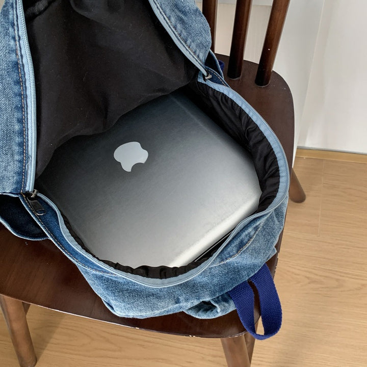 Artistic Denim Backpack Kalsten