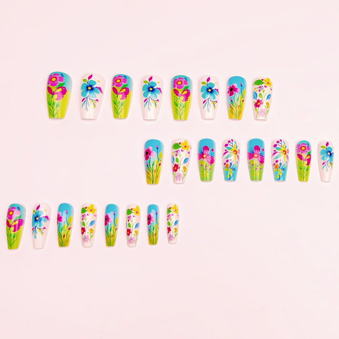 3D Floral Design Nail Art Kalsten