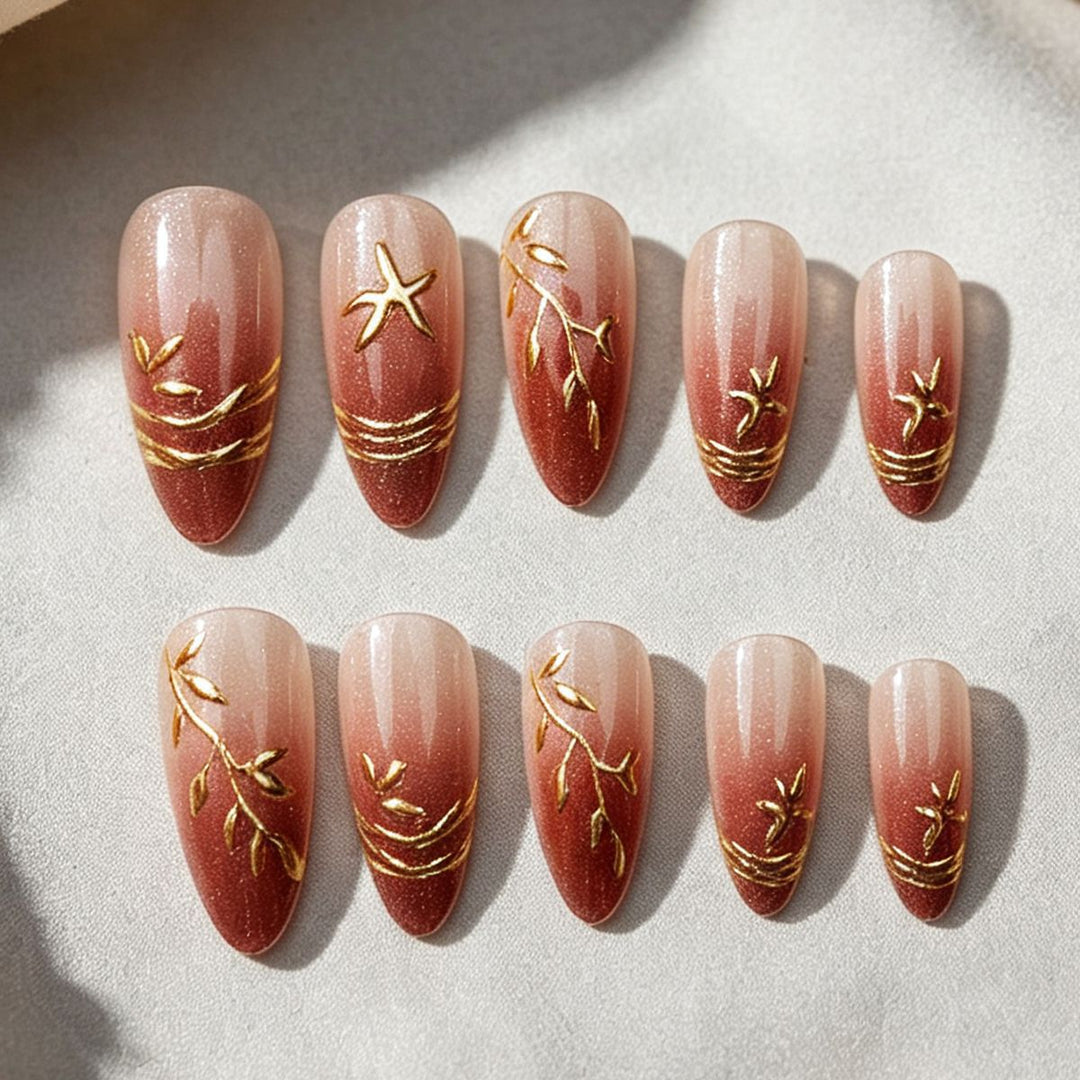Elegant Press-On Nail Art Set