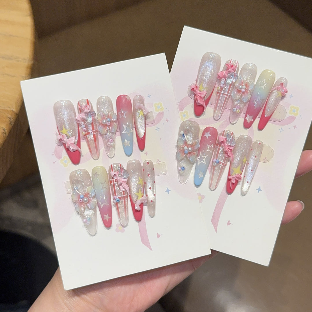 Artificial Nail Tips with Playful Design Kalsten