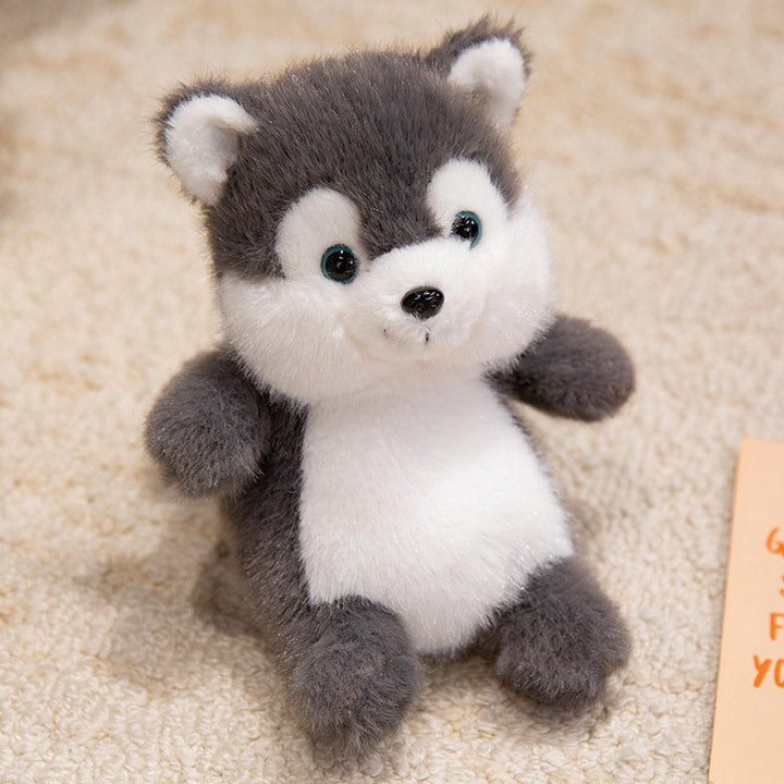 Plush Sitting Husky Comforter with Ultra-Soft Faux Fur and Embroidered Features Kalsten