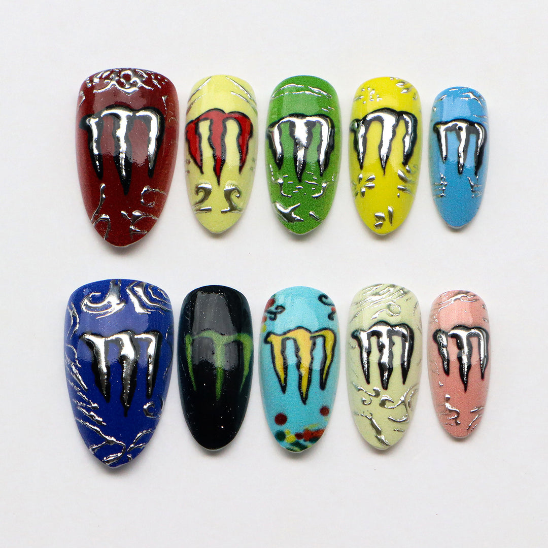 Creative Nail Art Press-On Designs