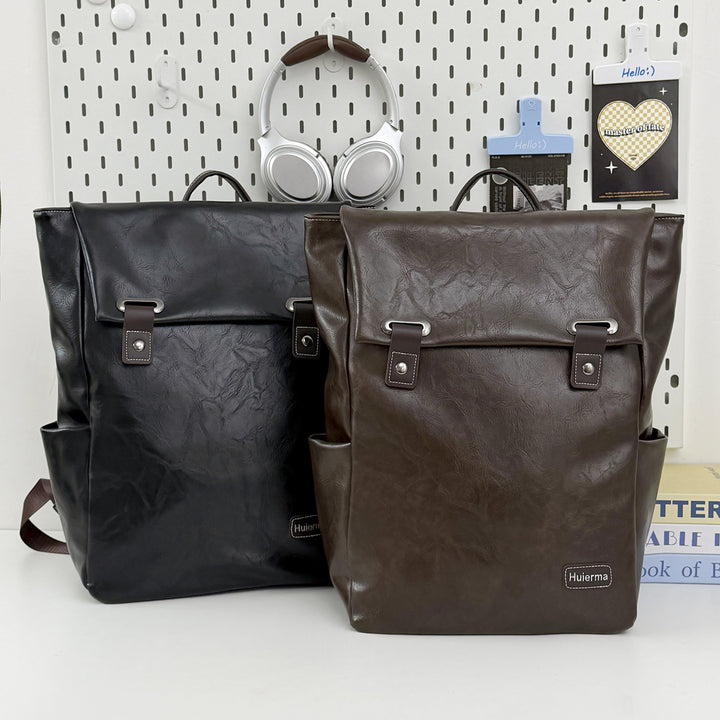 Fashionable Leather Backpack Kalsten