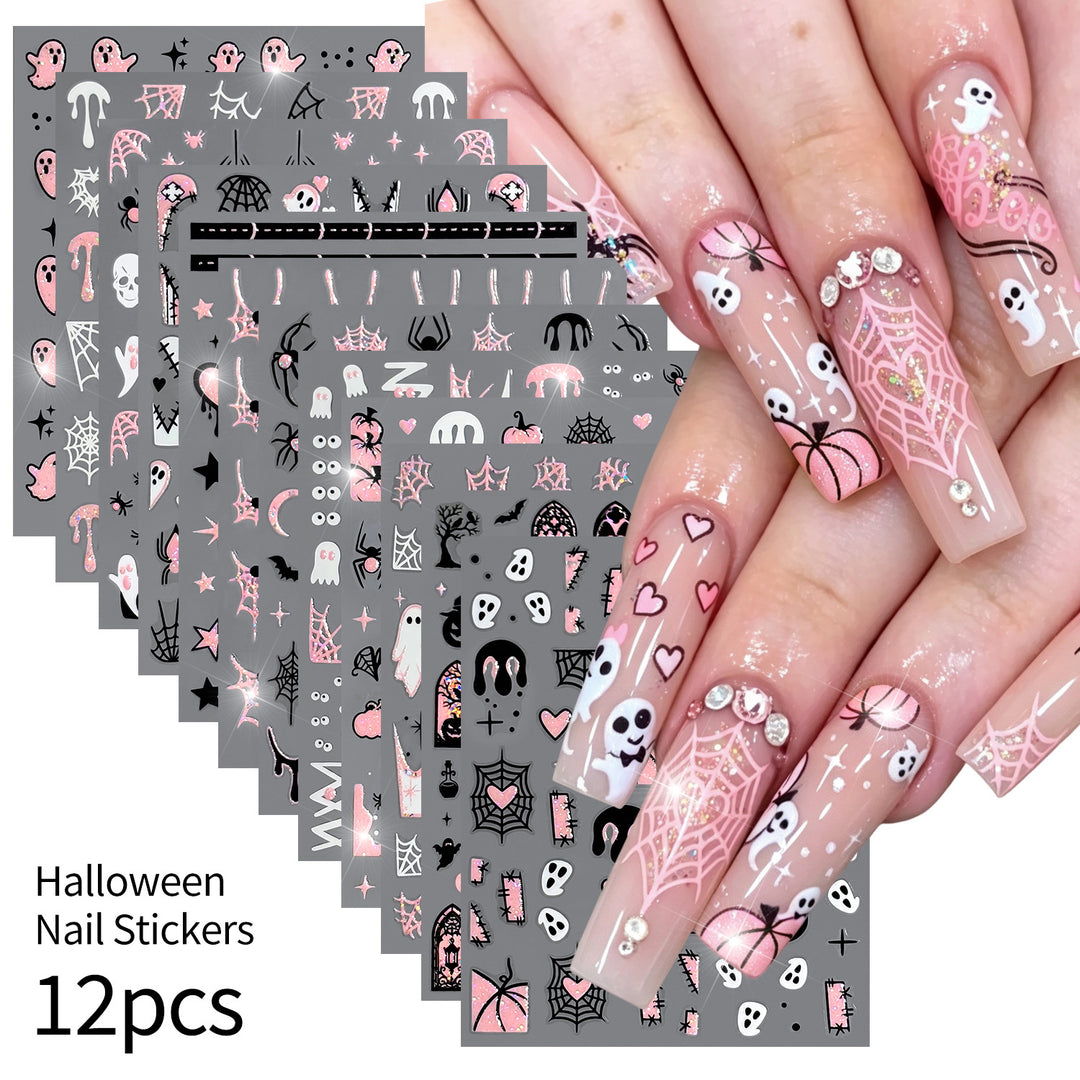 Halloween-Themed Nail Art Sticker Set  1791507032