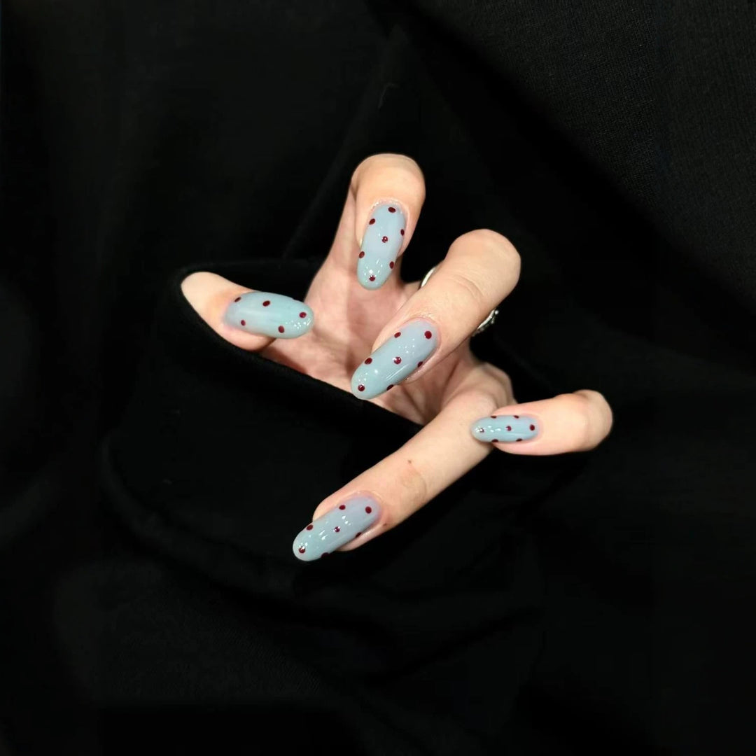 Decorative Long Press-On Nail Extensions