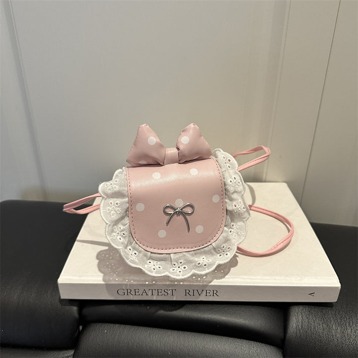 Playful Bow-Embellished Mini Crossbody Bag