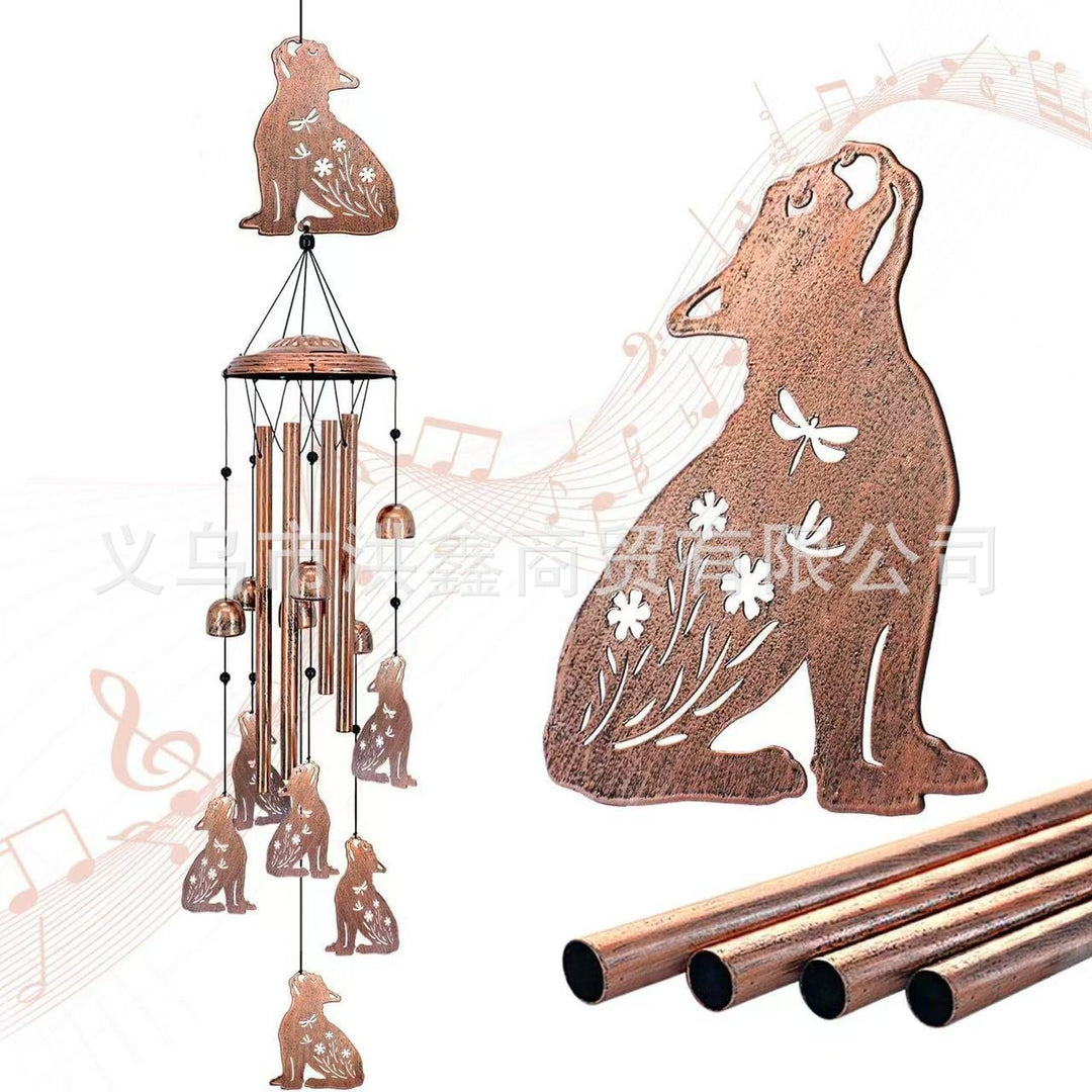 Decorative Wind Chime with Dachshund Design Kalsten