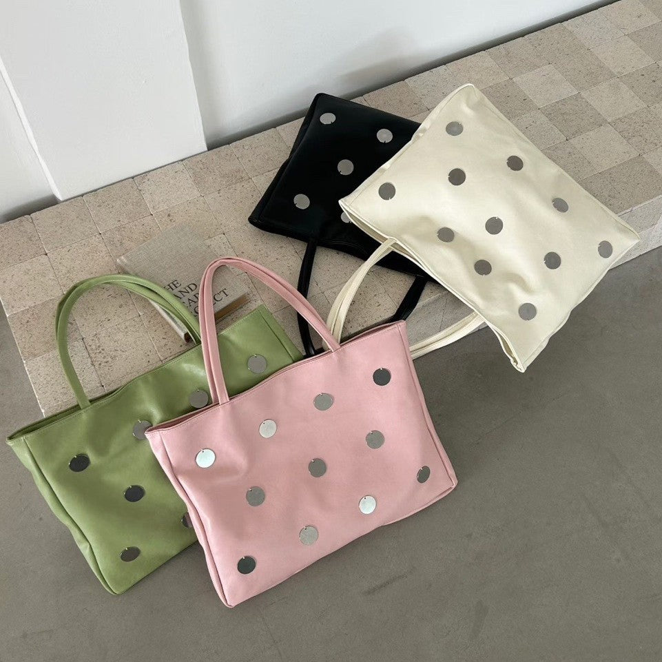Decorative Polka Dot Tote Bag