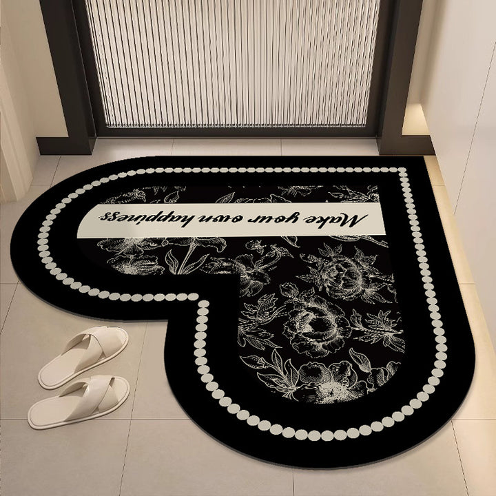 Heart-Shaped Decorative Mat