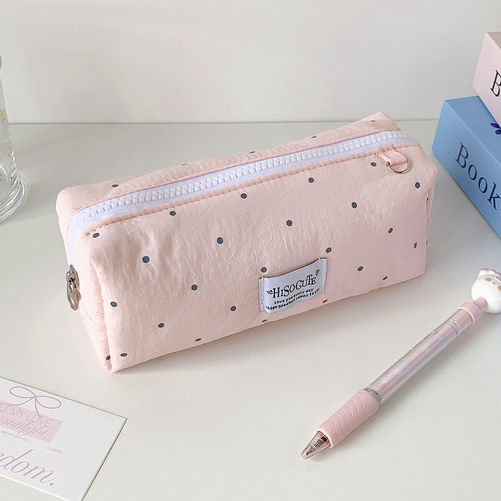 Stylish Polka Dot Pencil Case