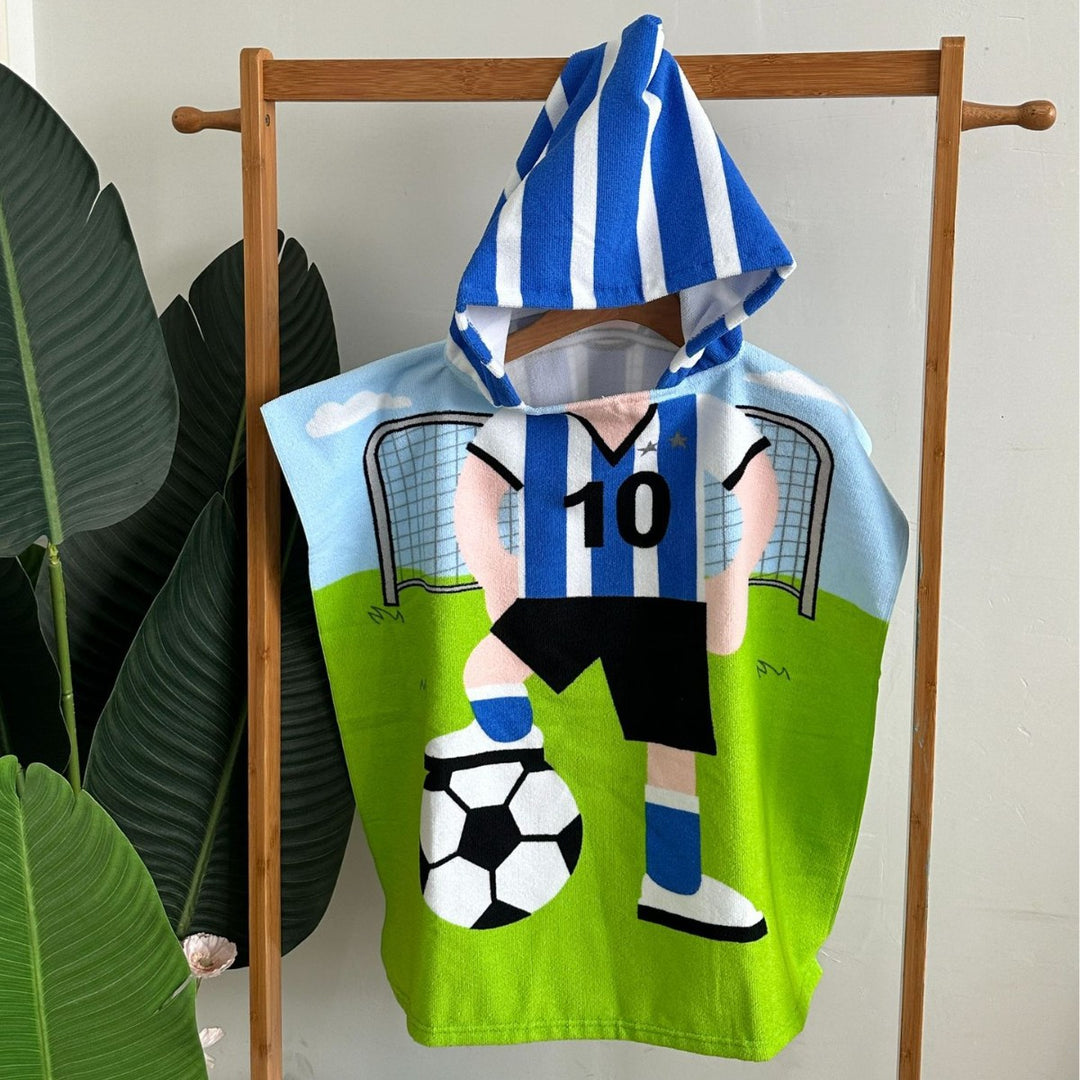 Kids' Shark-Themed Hooded Towel Poncho Kalsten