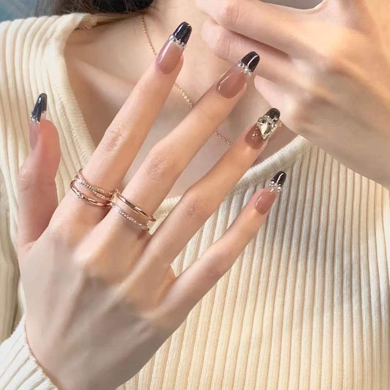 Artificial Glamorous Heart Nail Tips Kalsten