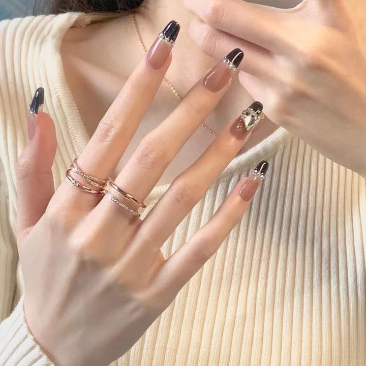 Artificial Glamorous Heart Nail Tips Kalsten