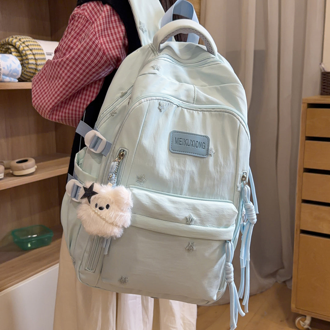 Decorative Star-Embellished Backpack Kalsten
