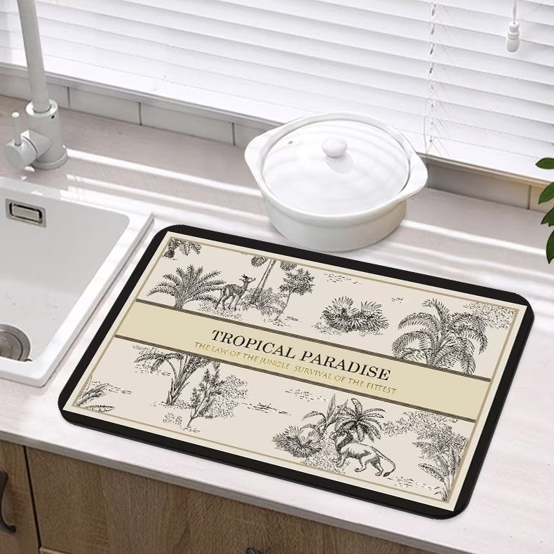 Elegant Floral Dining Table Mat Kalsten