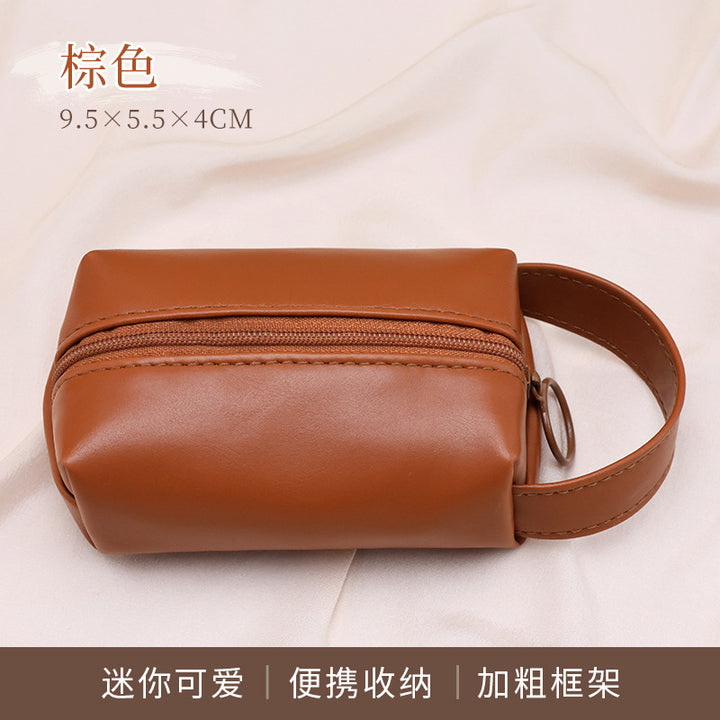 Cosmetic bag with practical double zipper Kalsten