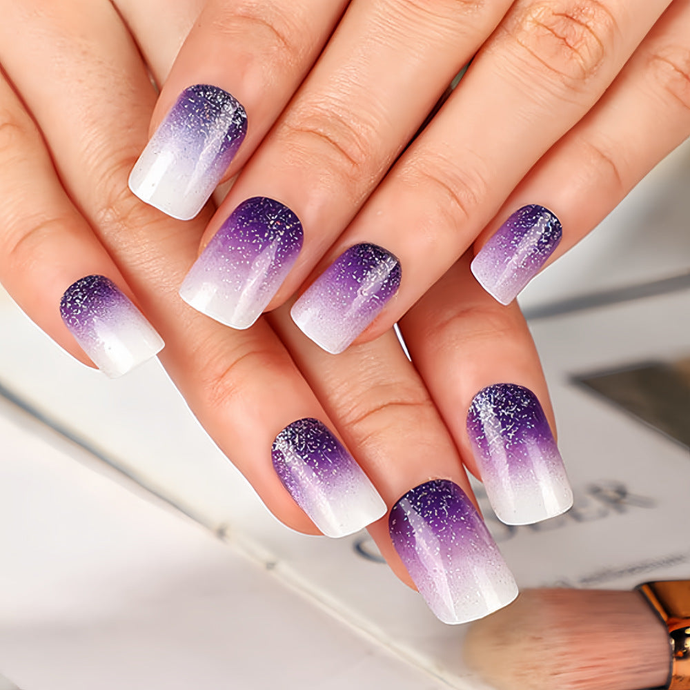 Ombre Glitter Press-On Nail Set Kalsten