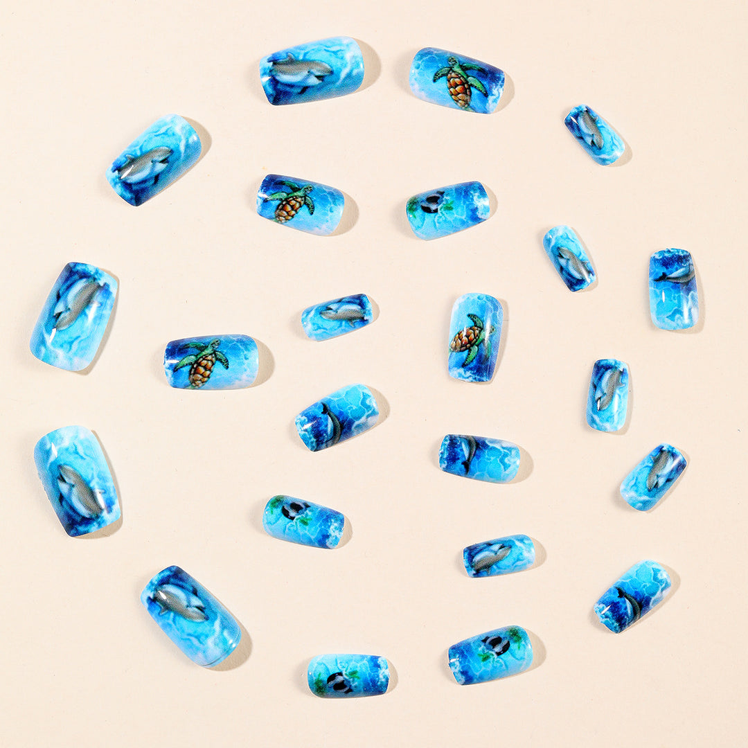 Ocean-Inspired Artistic Nail Art Extensions Kalsten