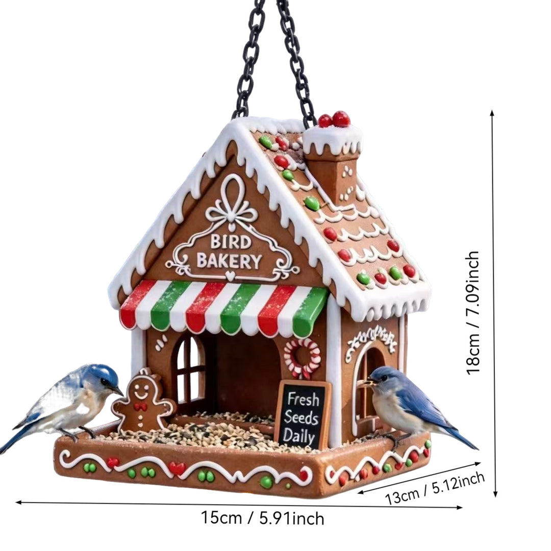 Bird feeder in gingerbread house style Kalsten